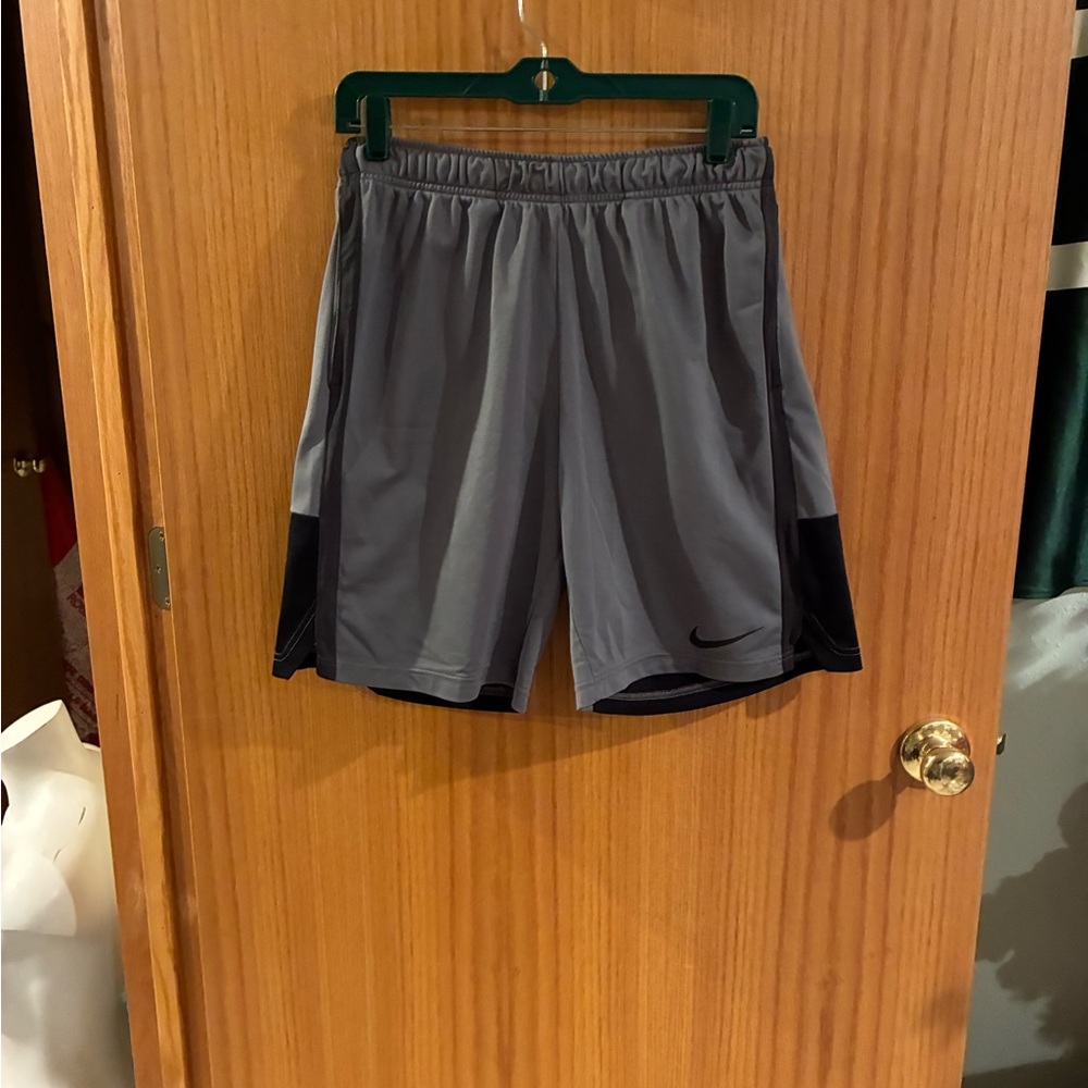 Nike Kids Gray and Black Shorts